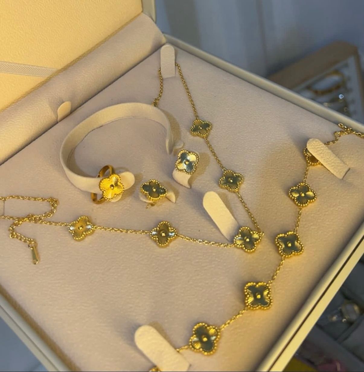 Clover combo set - Golden colour ..